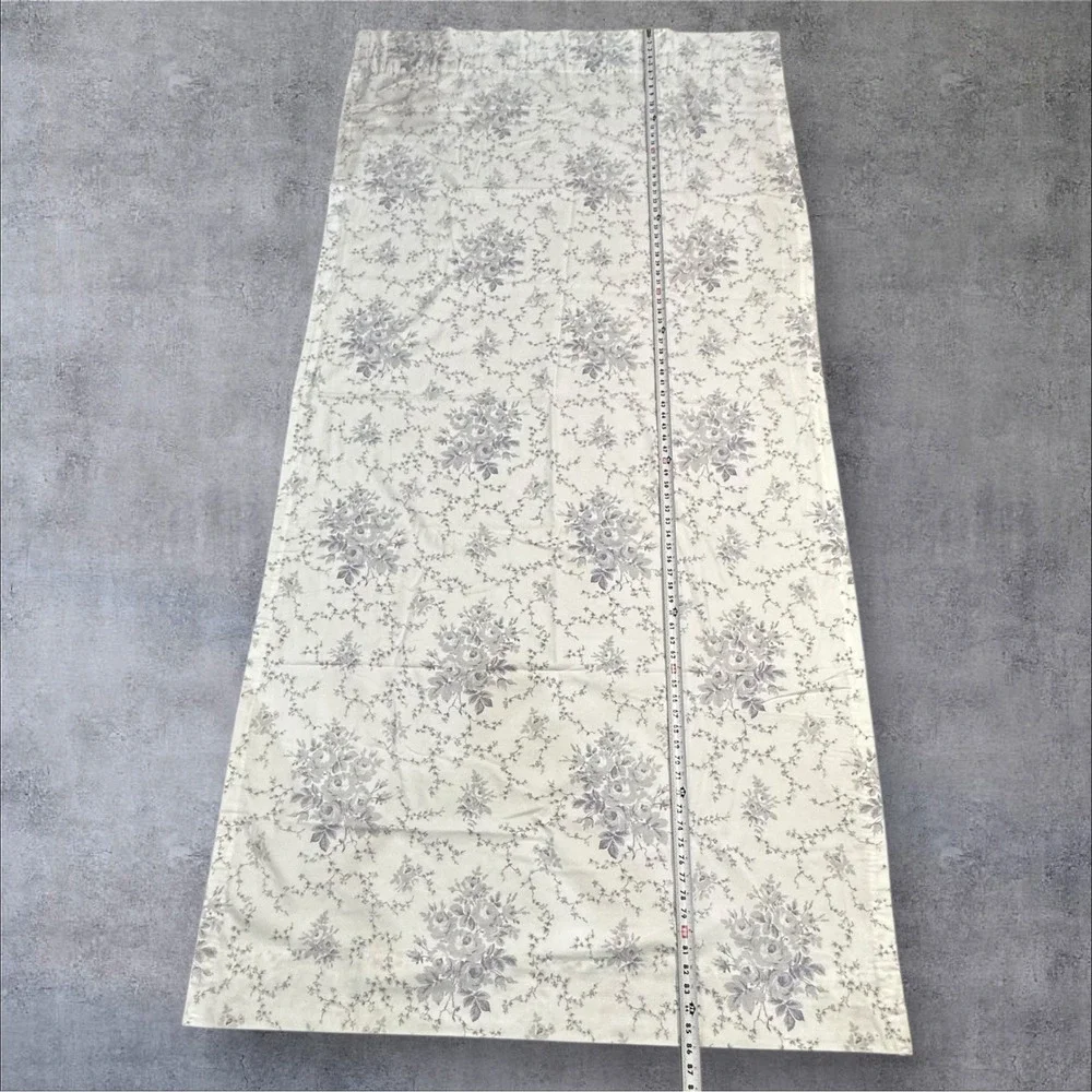 Laura Ashley‎ Sophia Purple/Gray Floral Drapes 39x86